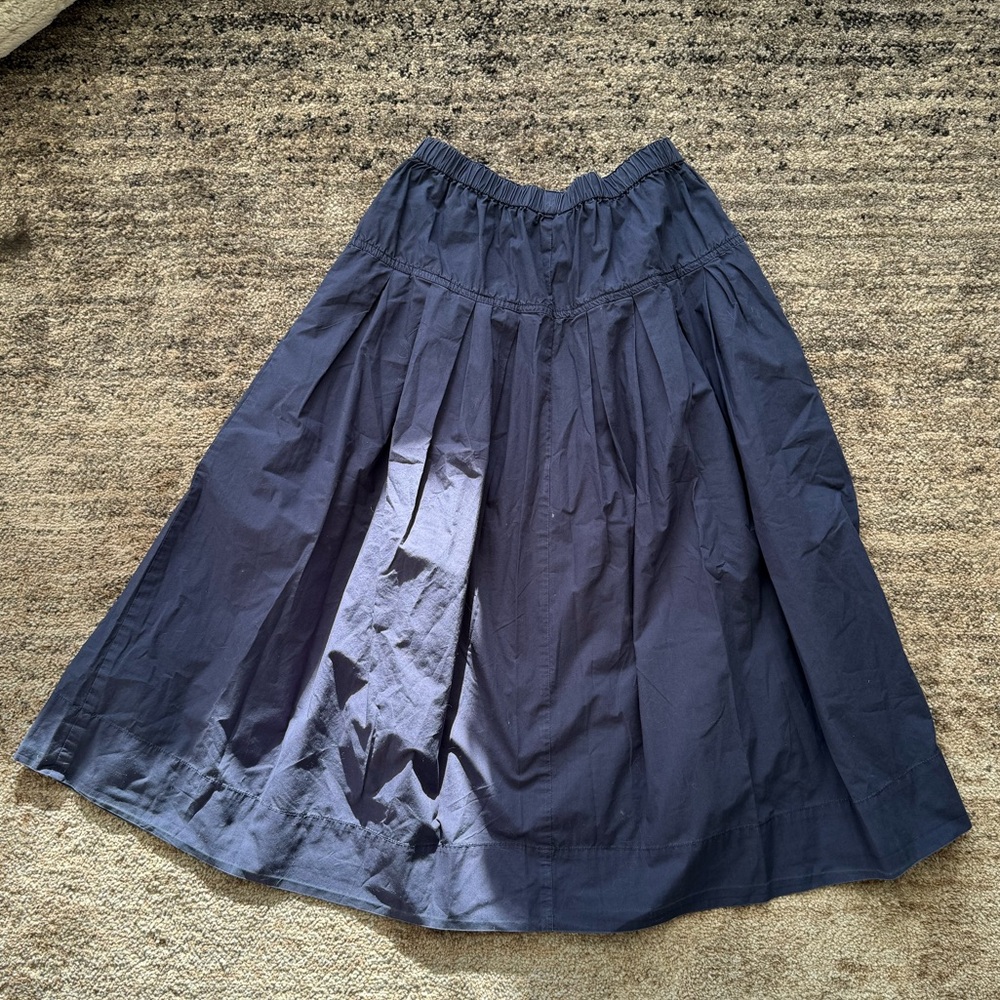Alex Mill Paper Poplin Pull-On Midi Skirt - Picture 8 of 8